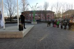 Lipu heiskamine peamaja ees - 02.12.2020